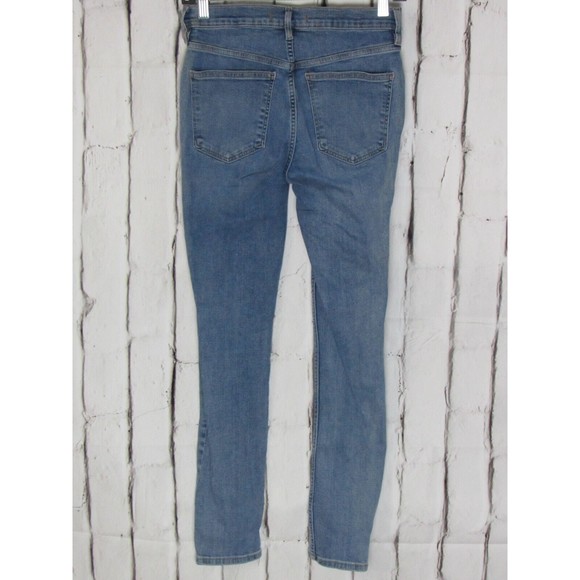 Free People Women Jeans Size 28S Blue High Rise 10" Skinny Classic Denim - Picture 2 of 3
